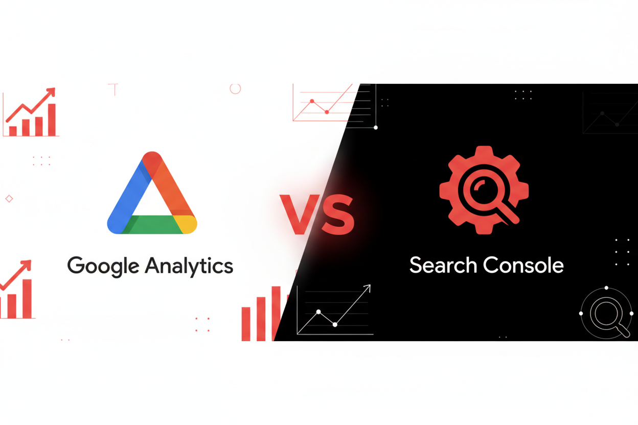 Google Search Console vs. Google Analytics: Was sieht man wo?